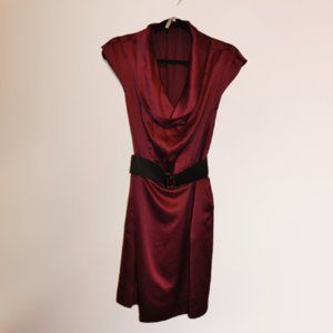 BCBG GENERATION-BELTED-DRESS-PINK-LARGE